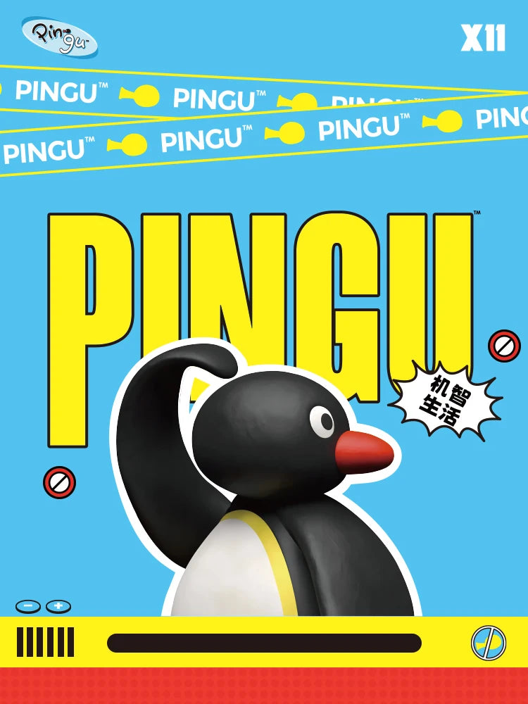 Pingu Smart Life plush blind box featuring adorable penguin designs from the classic Pingu series. Collect all cute mystery plush figures.