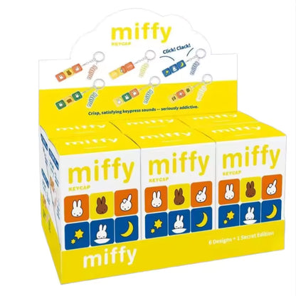 Miffy Keycap Fidget Keychain Blind Box -- Miffy character keyboard keycap clicker bag charm random design