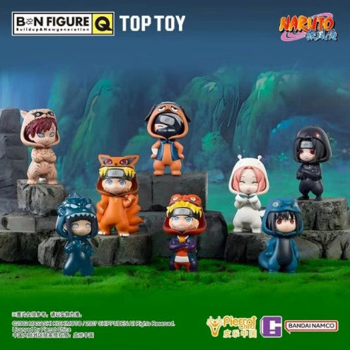 Naruto Shippuden Pajama Blind Box Figures: Cute Sasuke, Sakura, Gaara, Naruto Gacha Top Toy Collection