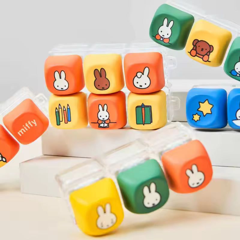Miffy Keycap Fidget Keychain Blind Box -- Miffy character keyboard keycap clicker bag charm random design