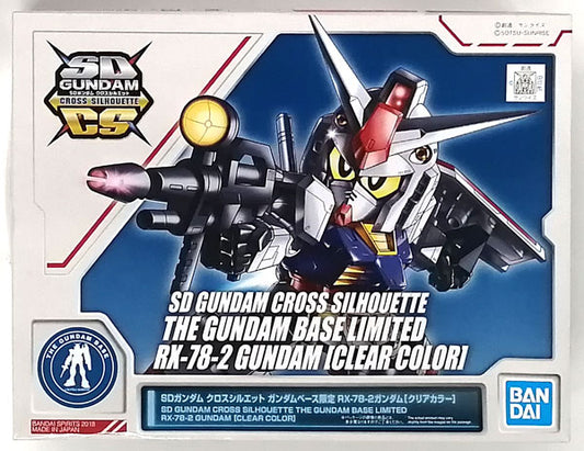Bandai SD Gundam Cross Silhouette Gundam Base Limited RX-78-2 Clear Color