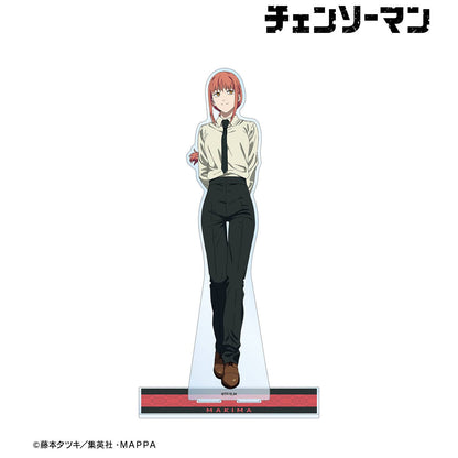 armabianca Chainsaw Man Extra Large Acrylic Stand Makima Ver. B — approx. 23.7cm Makima in white shirt and black pants standing pose with character-themed red base