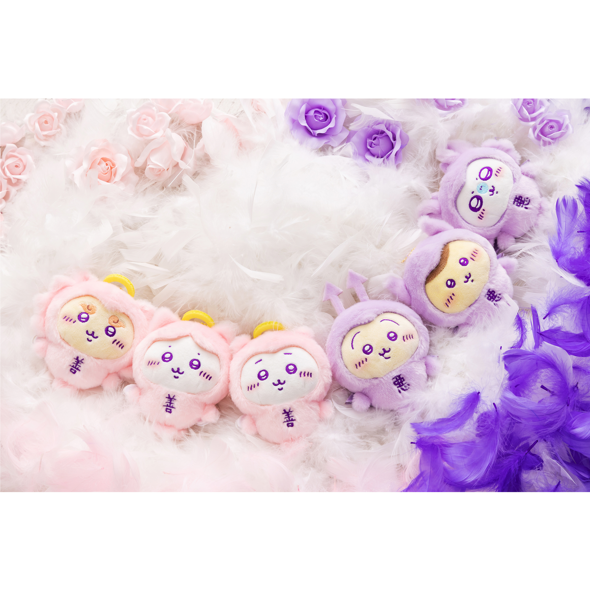 Chiikawa Tenshi Akuma angel and devil mascot plush series lineup