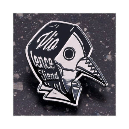 Chainsaw Man Reze Arc Motif Design Pins complete box — 10 black and silver metal pins featuring Denji, Reze, Makima, Aki, Power, Beam, Angel Devil, Chainsaw Man and Bomb