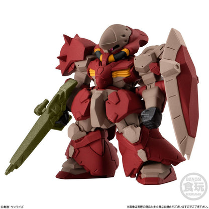 FW Gundam Converge #29 — 6 Mobile Suit types including 00 Quanta GFreD TR-6 Woundwort Hazel II Reborns Gundam Messer F02, approx. 55mm official Bandai Candy collectible
