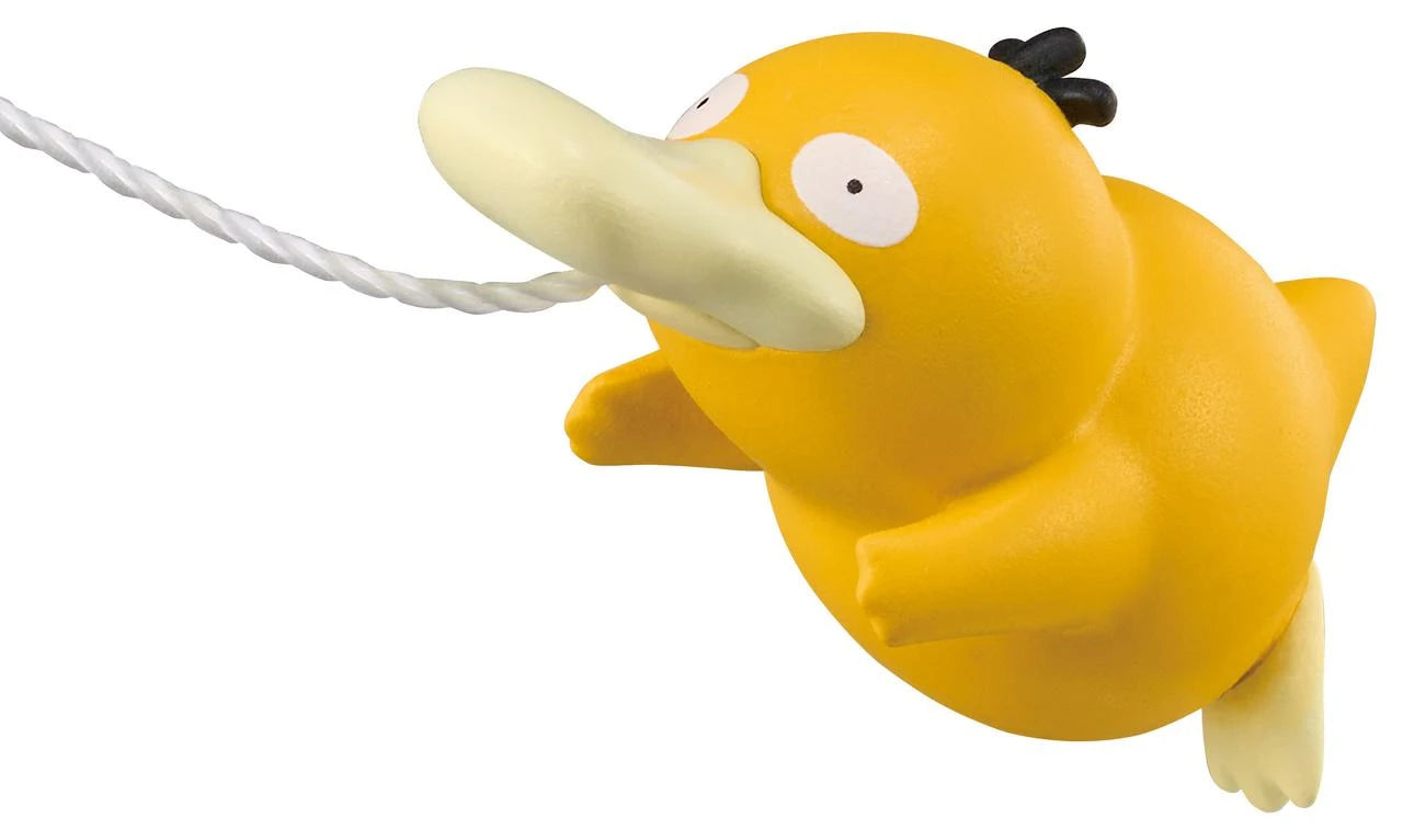 Pokemon Bikkura Tamago Fishing in the Bath Vol.3 — packaging shows Psyduck mascot with fishing rod and Monsterball float, 5 types including Staryu, Magikarp, Shellder and Slowpoke