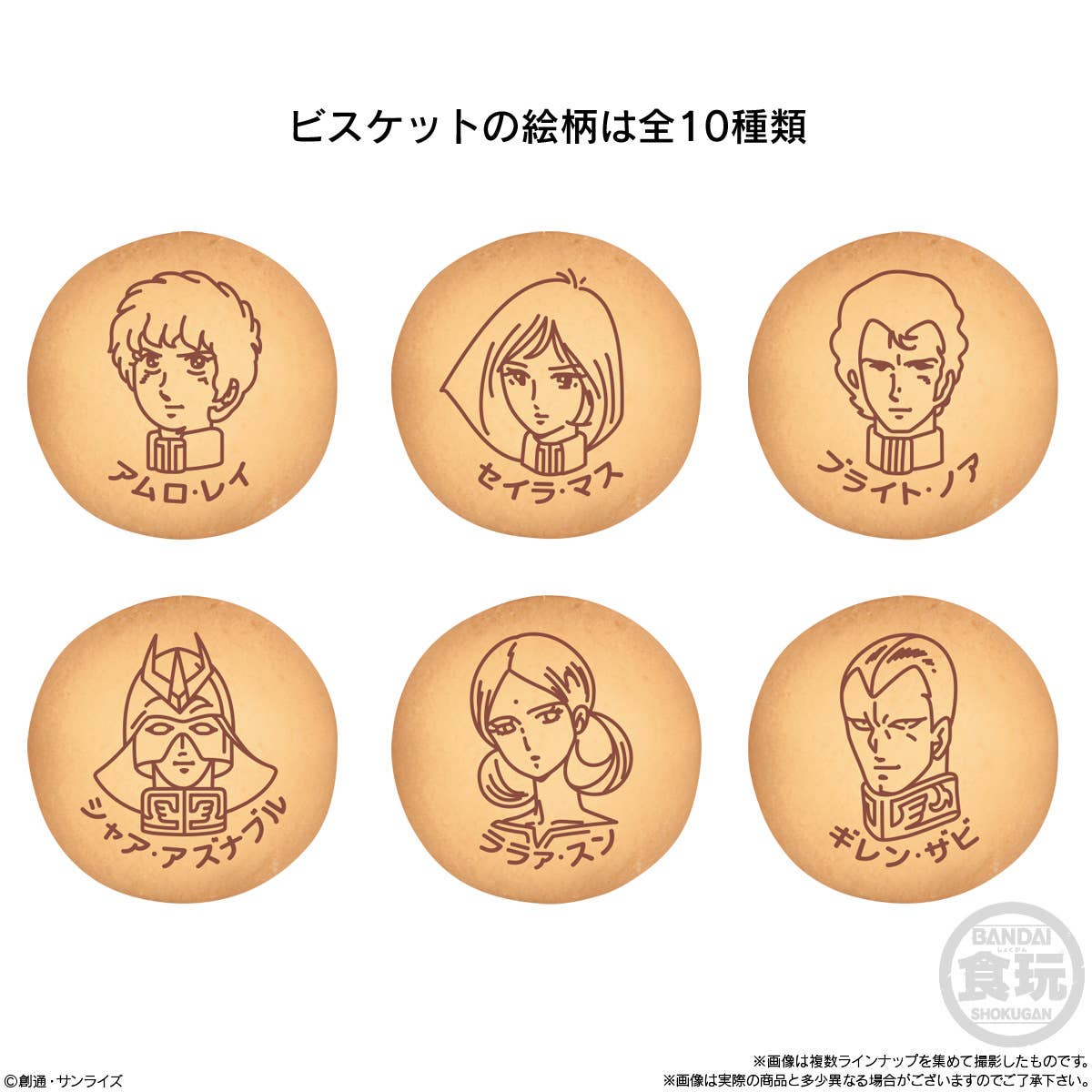 Mobile Suit Gundam V Operation Biscuit blind pack -- approx. 2.6cm SD mini assembly model kit with butter biscuit, 5 types Gundam Guncannon Guntank G Fighter Core Fighter, official Bandai Candy