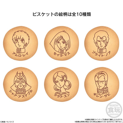 Mobile Suit Gundam V Operation Biscuit blind pack -- approx. 2.6cm SD mini assembly model kit with butter biscuit, 5 types Gundam Guncannon Guntank G Fighter Core Fighter, official Bandai Candy