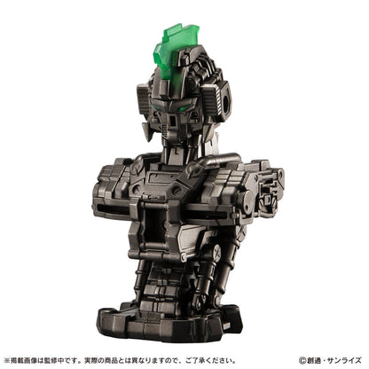 Gundam MS Mechanical Bust DX Unicorn Gundam blind box — 12.5cm LED light-up bust figure, official Bandai Gashapon