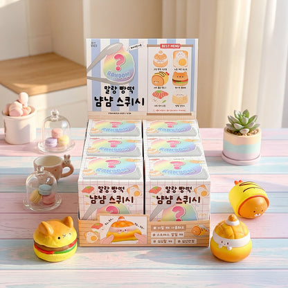Yum Yum Bread Squishy Blind Box -- soft slow-rising Korean bread and rice cake shaped squeeze toy blind random