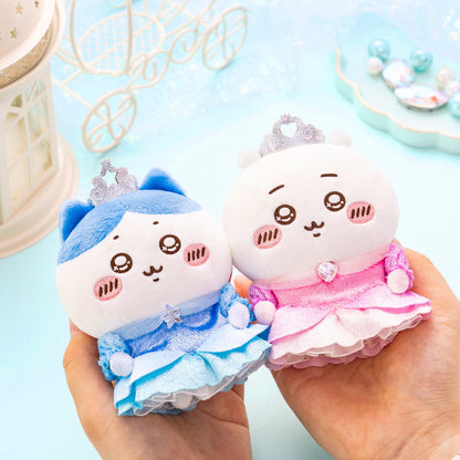 Chiikawa Pu-Wappa Princess Mascot Chiikawa H120xW85xD55mm plush ball chain princess costume, official Gray Parker Service kawaii collectible gift