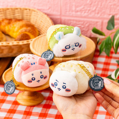 Chiikawa Bakery cornet plush keyring with chain clasp
