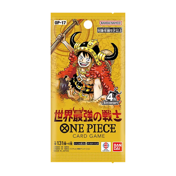 One Piece Card Game OP-17 Japanese booster box -- 24 packs Nostalgic Leaders Impel Down Marineford arc Treasure Rare, official Bandai sealed collectible