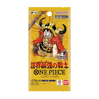 One Piece Card Game OP-17 Japanese booster box -- 24 packs Nostalgic Leaders Impel Down Marineford arc Treasure Rare, official Bandai sealed collectible