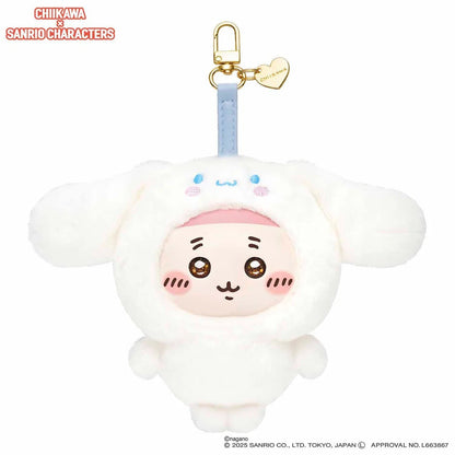 Shop the official Nagano Chiikawa x Sanrio Characters collaboration! Features Furuhonya (Kaniko) dressed as Cinnamoroll in a soft, premium Kiramekko plush mascot keychain. Limited edition crossover.