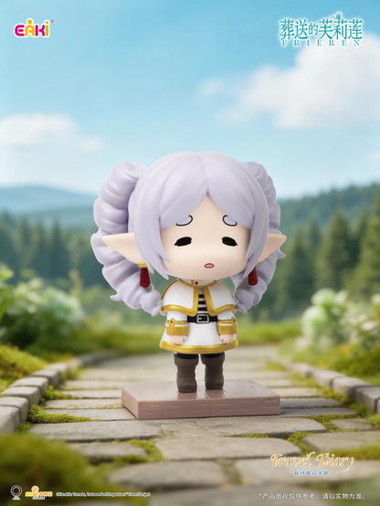 Frieren Beyond Journey End Travel Diary figure blind box -- approx. 73-87mm chibi Frieren Fern Stark Himmel plus secret flower crown Frieren, official EAKI anime collectible gift
