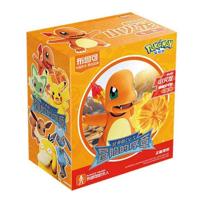 Pokemon Blokees Classic Version-S Pikachu model kit — approx. 9cm poseable ABS figure with 20 moveable joints, official Pokemon collectible gift