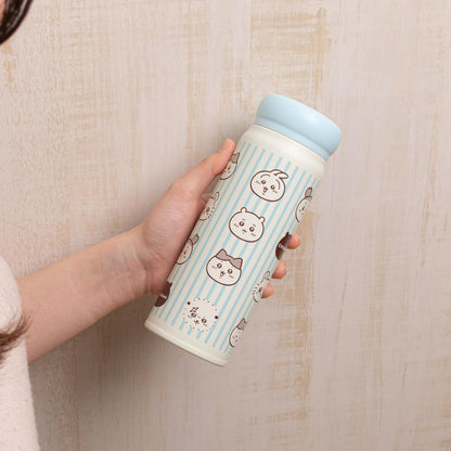 Chiikawa Direct Stainless Steel Bottle 480ml face design — vacuum insulated hot cold bottle, official OSK Japan kawaii gift