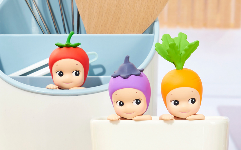 Sonny Angel Harvest Hippers carrot tomato eggplant mini figure