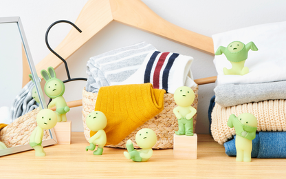 Smiski Dressing Series blind box — glow-in-the-dark mini figures, official Dreams Japan