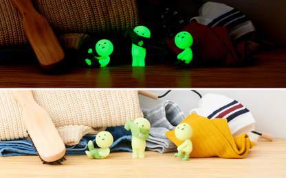 Smiski Dressing Series blind box — glow-in-the-dark mini figures, official Dreams Japan