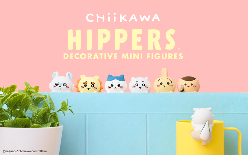 Dreams Chiikawa HIPPERS Decorative Mini Figures. Figures of Chiikawa, Hachiware, Usagi, and Momonga designed to hang on cup edges. All 6 types.