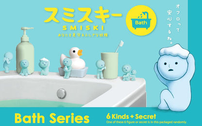 Smiski Bath Series blind box — glow-in-the-dark bathroom mini figures, official Dreams Japan