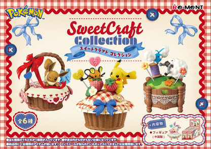 Pokemon Sweet Craft Collection blind box -- Re-Ment 6 types Pikachu Dedenne Alolan Vulpix Sylveon Eevee Swablu Wooloo handicraft theme ATBC-PVC, official collectible gift