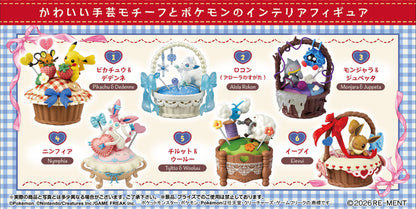 Pokemon Sweet Craft Collection blind box -- Re-Ment 6 types Pikachu Dedenne Alolan Vulpix Sylveon Eevee Swablu Wooloo handicraft theme ATBC-PVC, official collectible gift