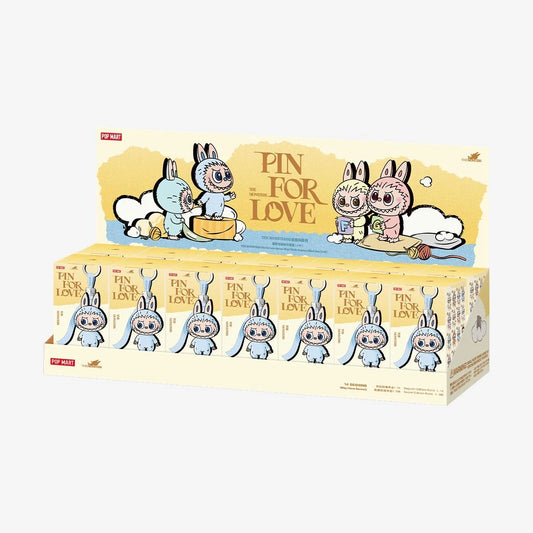POP MART LABUBU Pin for Love Series blind box — adorable designer toy collection from The Monsters, featuring heartwarming LABUBU figures perfect for art toy lovers and collectors.