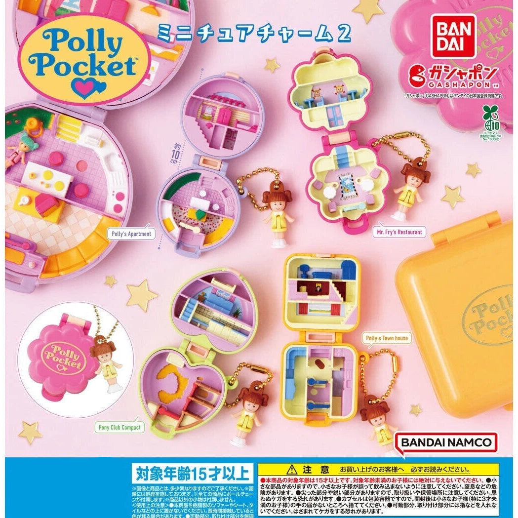 Polly Pocket Miniature Charm Series 2 by Bandai Gashapon — cute pastel capsule toys full of nostalgia and fun!