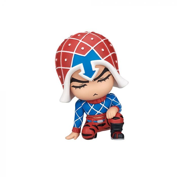 JoJo's Bizarre Adventure Golden Wind Shoulder Lean Figure Vol.1 capsule toy, Giorno Mista Trish mini figures, official Takara Tomy Arts collectible